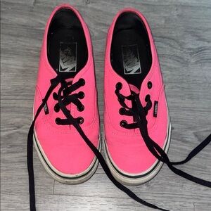Hot pink vans size 4.5